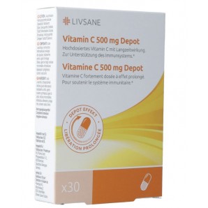 Livsane Vitamin C Depot Kapseln 500mg (30 Stk)
