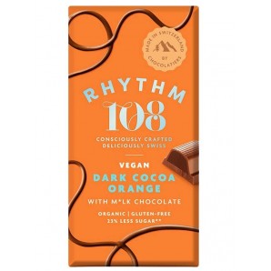 Rhythm108 Dark Cocoa Orange White Milk Chocolate (100g)