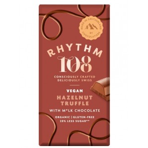 Rhythm108 Hazelnut Truffle-White Milk Chocolate (100g)