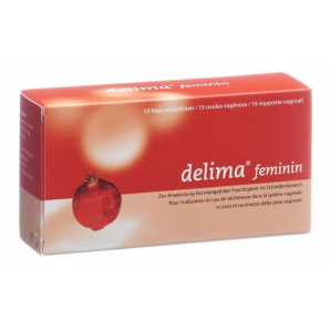 delima feminine vaginal suppositories (15 pieces)
