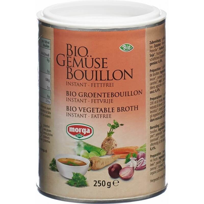 morga Gemüse Bouillon Fettfrei Bio Dose (250g)