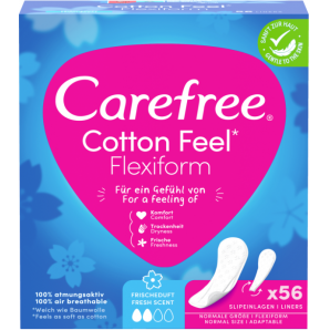 Carefree Cotton Feel Flexiform Frischeduft (56 Stk)