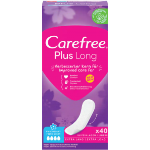 Carefree Plus Original Fresh Scent Pantyliners - Hygienic Daily Pads, 56pcs