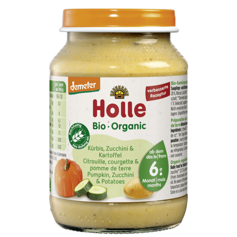Holle Kürbis, Zucchini & Kartoffel Bio (190g)