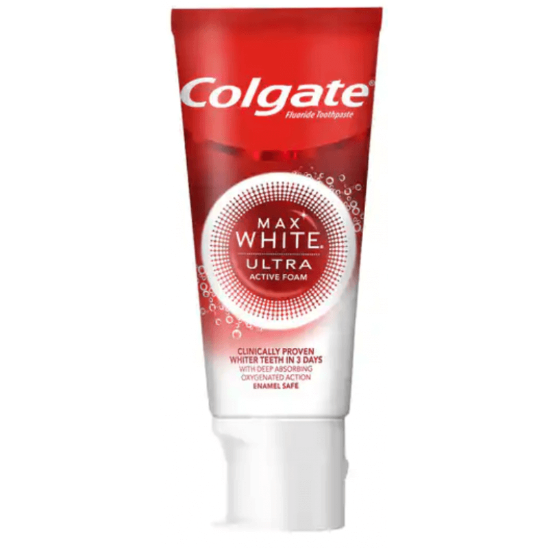 Buy Colgate Max White Ultra Active Foam Toothpaste (50ml) | Kanela