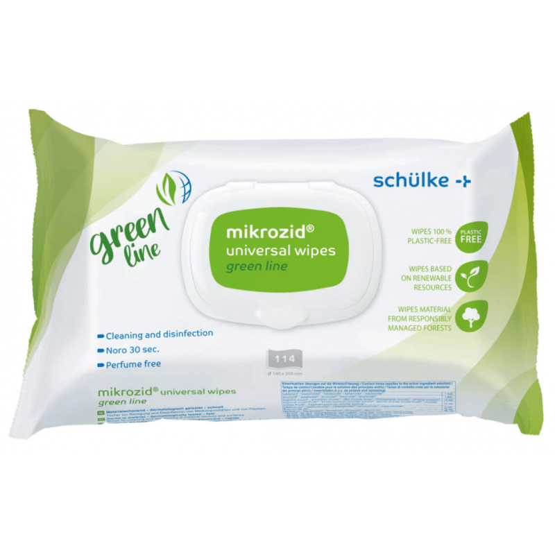 schülke mikrozid universal wipes green line (114 Stk)