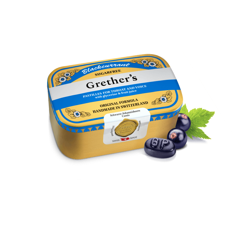 Grether's Pastilles Blackcurrant zuckerfrei (400g)