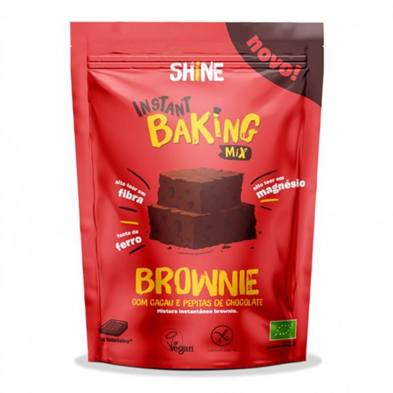 Shine Instant Baking Mix Brownie Kakao & Schokoladen BIO (350g)