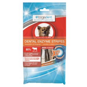 bogadent Enzima dentale Stripes per cani Mini (100g)