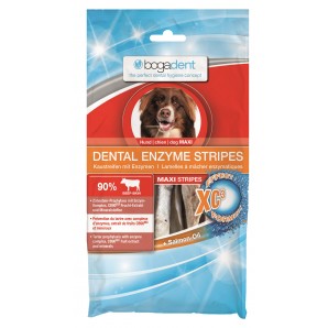 bogadent Enzima dentale Stripes per cani Maxi (100g)
