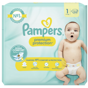 Pampers Windeln Premium Protection Newborn Grösse 1 2-5kg (24 Stk)