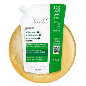 VICHY Dercos Anti-Schuppen DS Shampoo Normales bis fettiges Haar Refill (500ml)