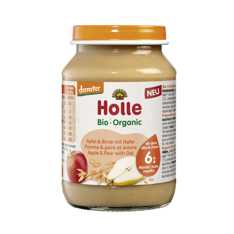 Holle Bio Apfel & Birne mit Hafer (190g)