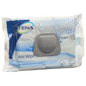 TENA 3-in-1 Wet Wipes (48 pcs)