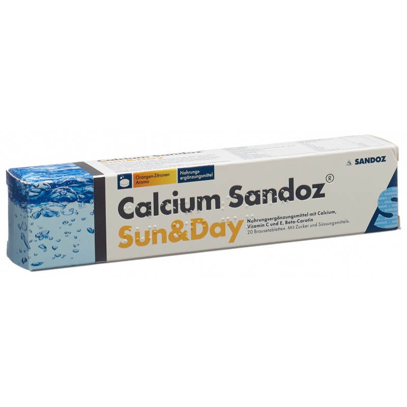 Calcium Sandoz Sun & Day Brausetabletten (20 Stk)