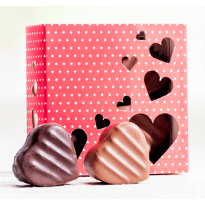 Heart box of chocolates & truffles - Aeschbach Chocolatier (small)