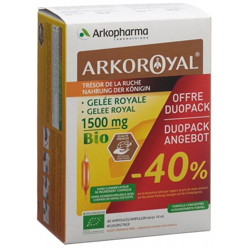 ARKOROYAL Gelee Royal 1500mg Duopack (2x20 Stk)