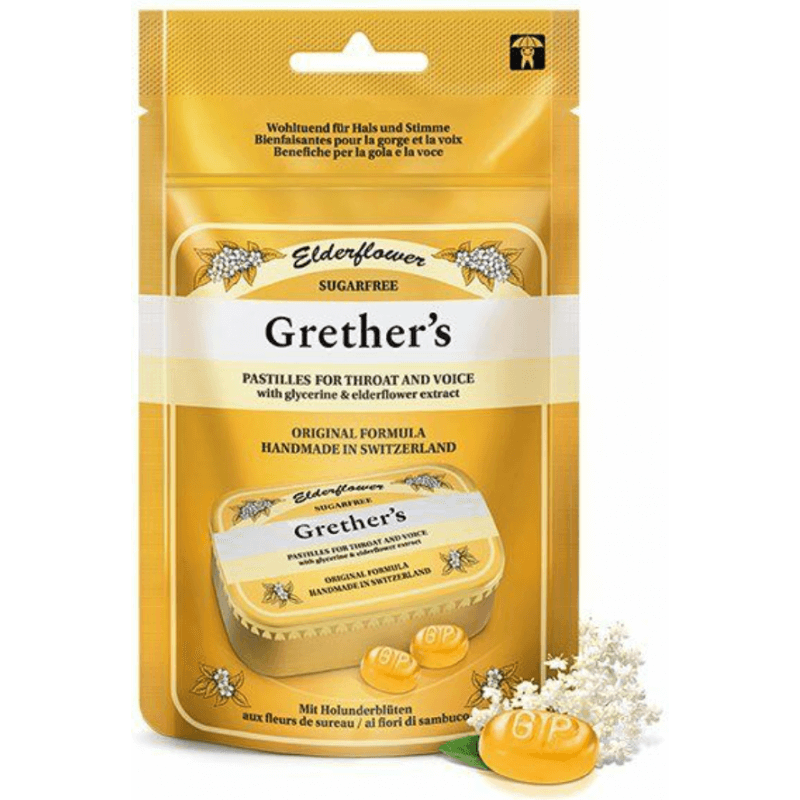 Grether's Elderflower Pastillen zuckerfrei (110g)