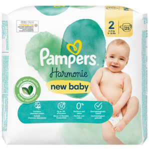 Pampers Harmonie new baby Grösse 2 4-8kg (25 Stk)