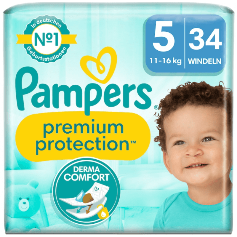 Pampers premium protection Grösse 5 11-16kg (34 Stk)