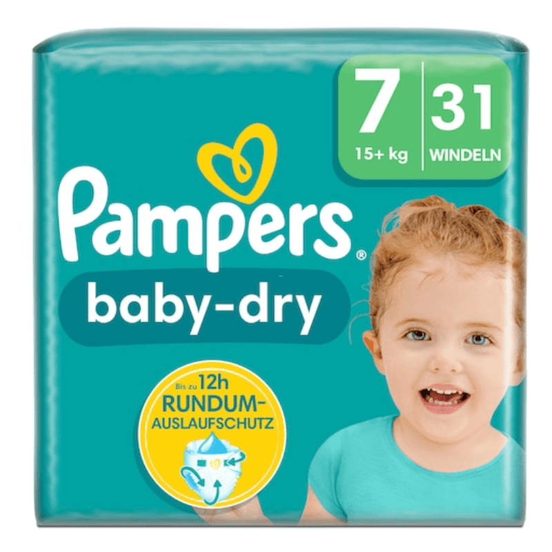 Pampers baby-dry Grösse 7 15+kg (31 Stk)
