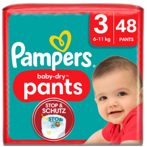 Pampers baby-dry Pants Grösse 3 6-11kg (48 Stk)