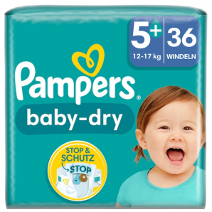 Pampers baby-dry size 5+...