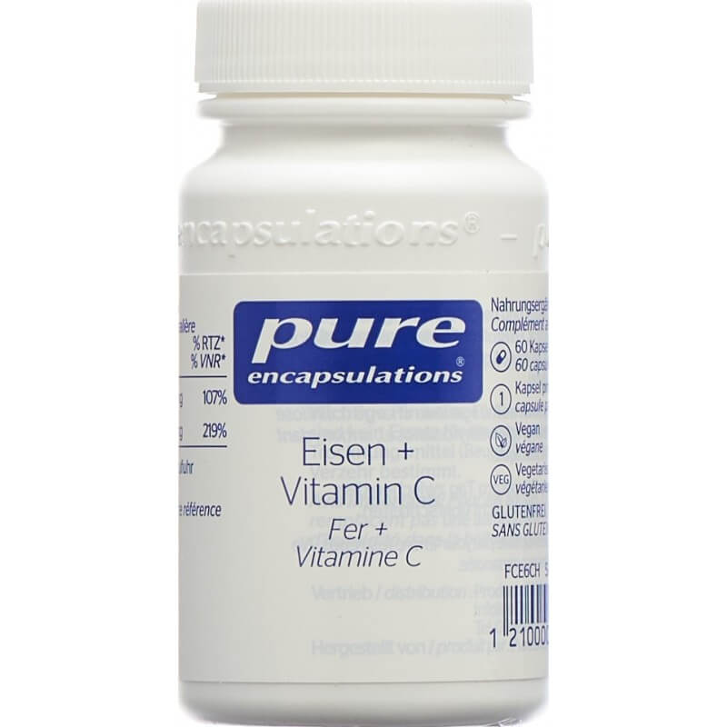 pure Encapsulations Eisen + Vitamin C Kapseln (60 Stk)