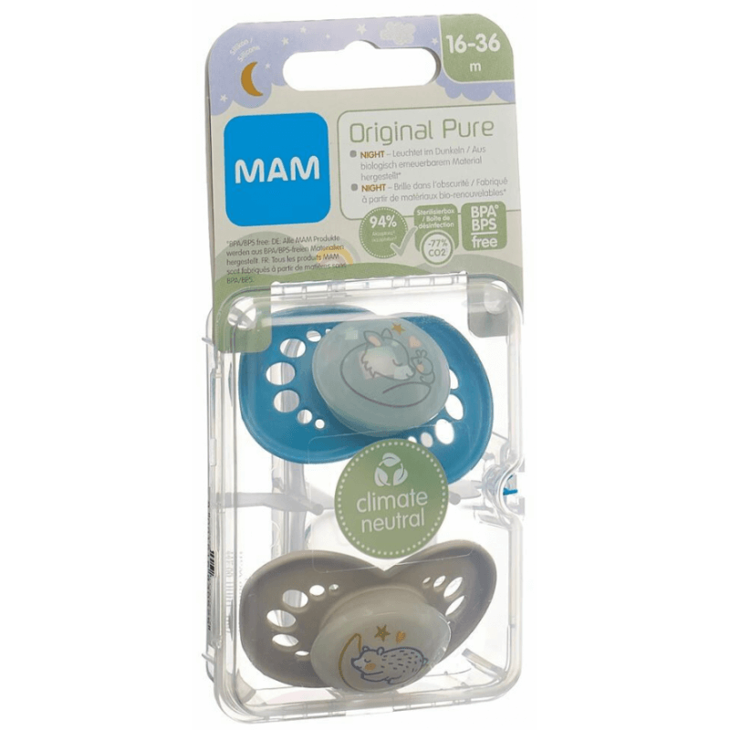 MAM Perfect Night lolette silicone 16-36 mois Boy 2 Pièce