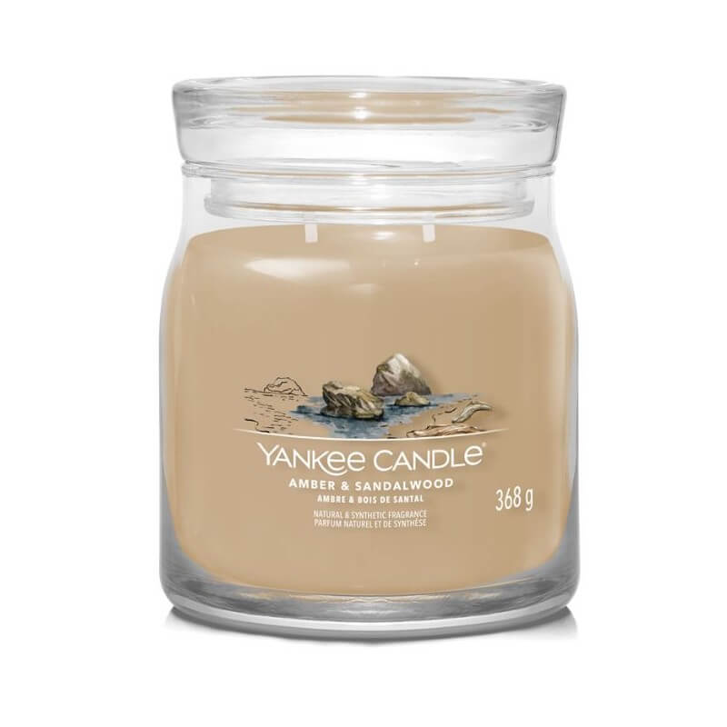 Yankee Candle Amber & Sandalwood mittel (368g)