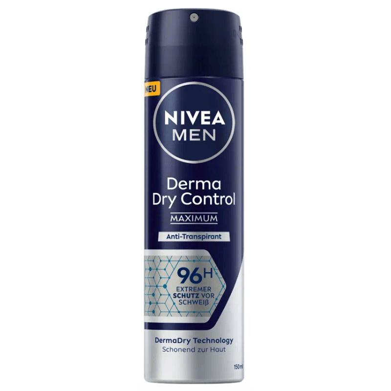 NIVEA MEN Deo Derma Dry Control Maximum Spray Male (150ml)