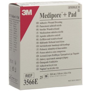 3M Medipore + pad 10x10cm...