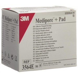 3M Medipore + pad 6x10cm...