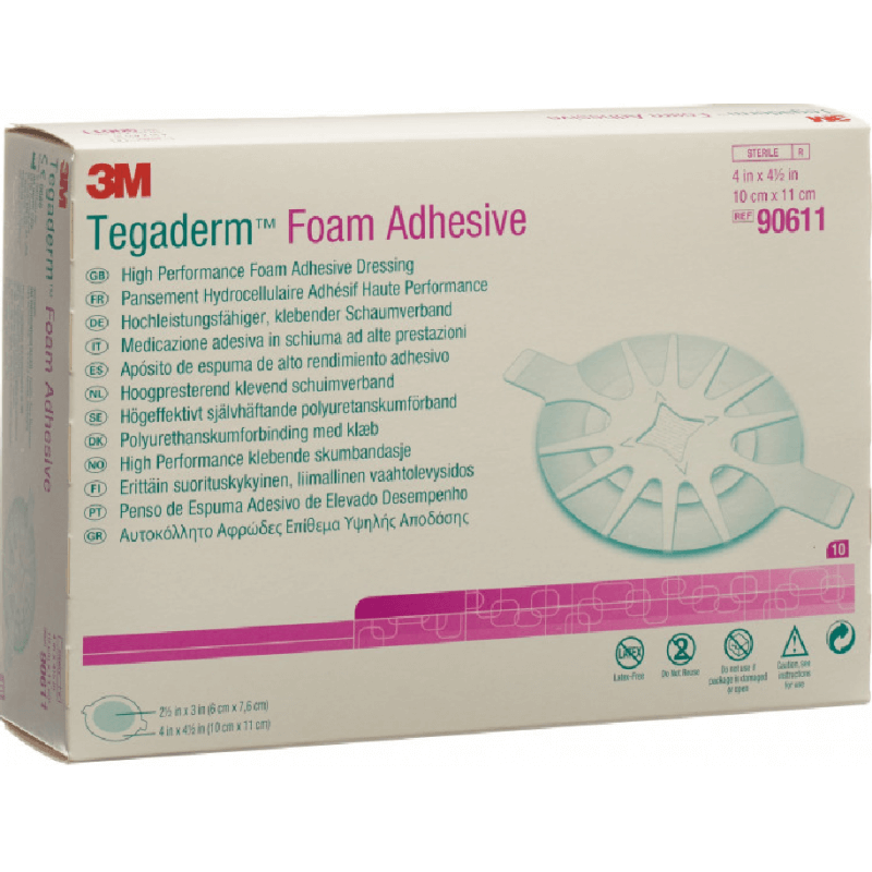 3M Tegaderm Foam HP Schaumkompresse 6x7.6cm adhesive (10 Stk)