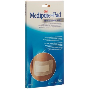 3M Medipore + Pad 10x20cm Wundkissen 5x15.5cm (5 Stk)