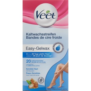 Veet Kaltwachsstreifen Beine & Körper Sensitiv (10x2 Stk)