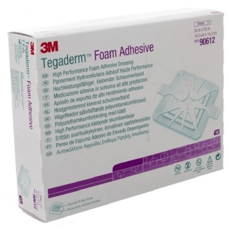3M Tegaderm Foam HP Schaumkompresse 10x10cm adhesive (10 Stk)