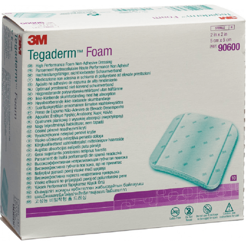 3M Tegaderm HP Foam Schaumkompresse 5.1x5.1cm non adhesive (10 Stk)