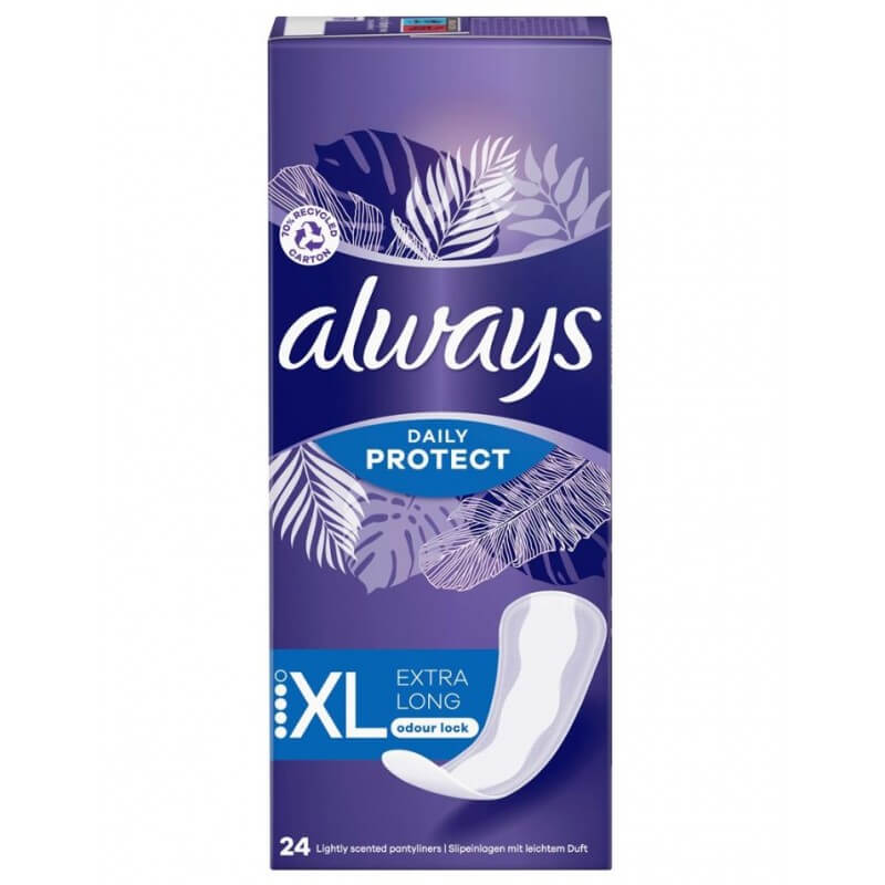 Buy Always Panty Liners Daily Protect Extra Long Scent XL (24 pcs)