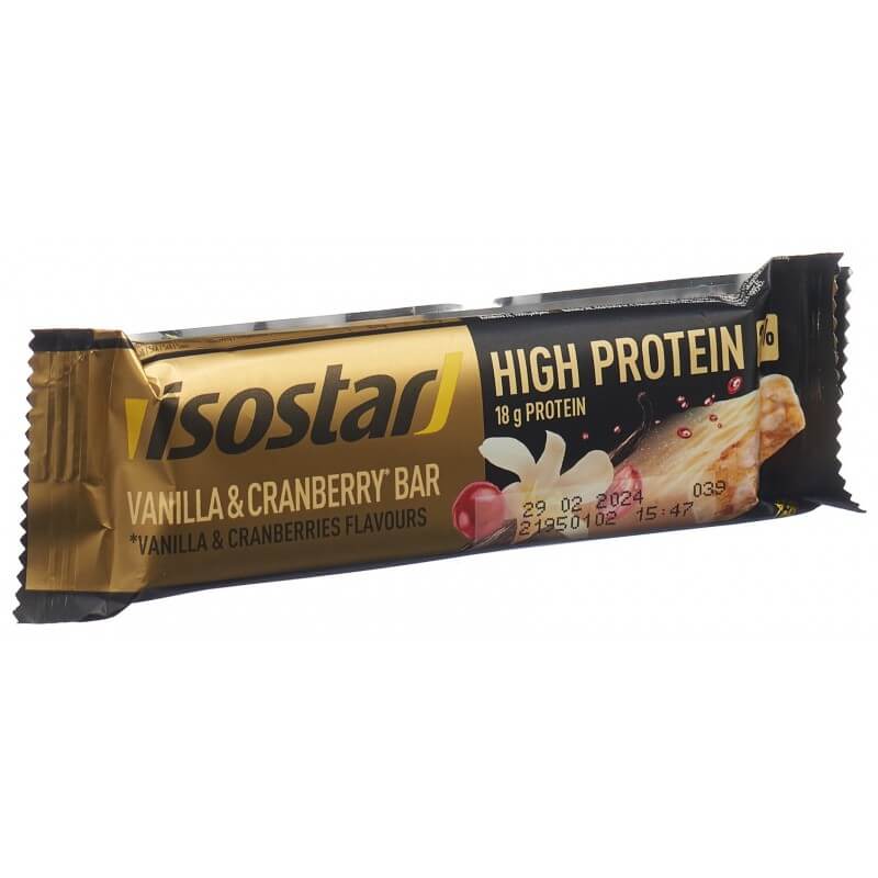 isostar High Protein Riegel Vanilla & Cranberry (55g)