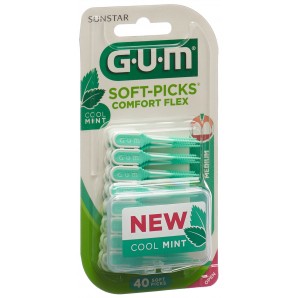 SUNSTAR GUM Soft-Picks Comfort Flex Cool Mint (40 Stk)