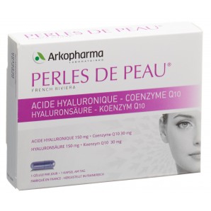 PERLES DE PEAU Acide hyaluronique + Q10 gélules (30 pcs)