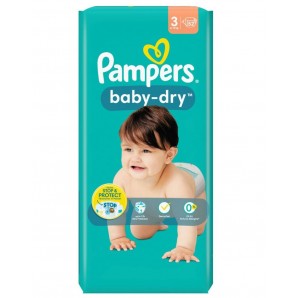 Pampers Baby Dry Gr.3 6-10kg Midi Sparpack (52 Stk)