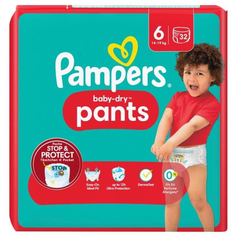 Pampers Baby-Dry taille 7 boîte mensuelle 132 couches