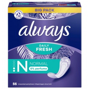Always Dailies Large Profresh Panty Liners x 40