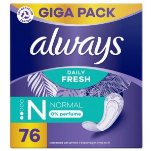 Always Slipeinlagen Normal ohne Duft Giga Pack (76 Stk)