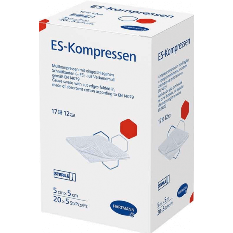 HARTMANN ES-Kompressen 5x5cm 12fach steril (100 Stk)