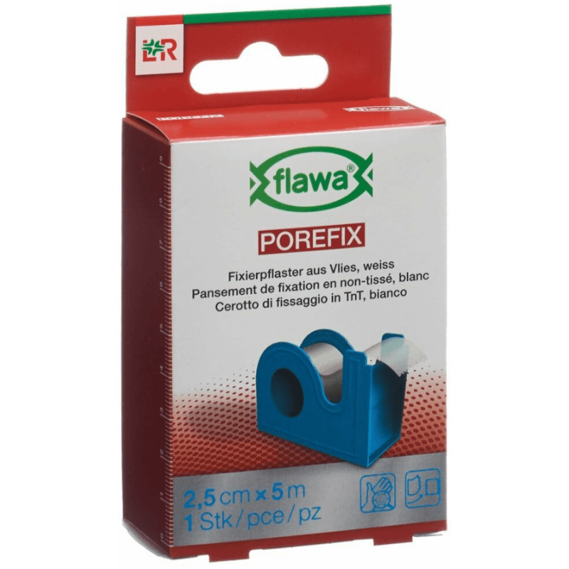 Flawa Porefix Fixierpflaster 2.5cmx5m Dispenser (1 Stk)