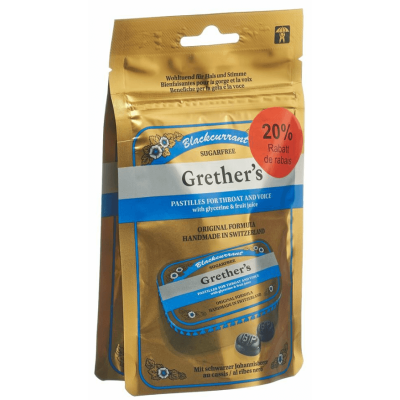 Grether's Blackcurrant Pastillen zuckerfrei Duo (2x110g)