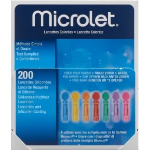 Microlet Lanzetten farbig (200 Stk)